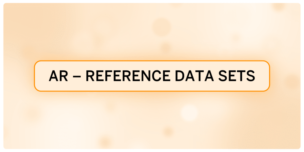 AR – Reference Data Sets