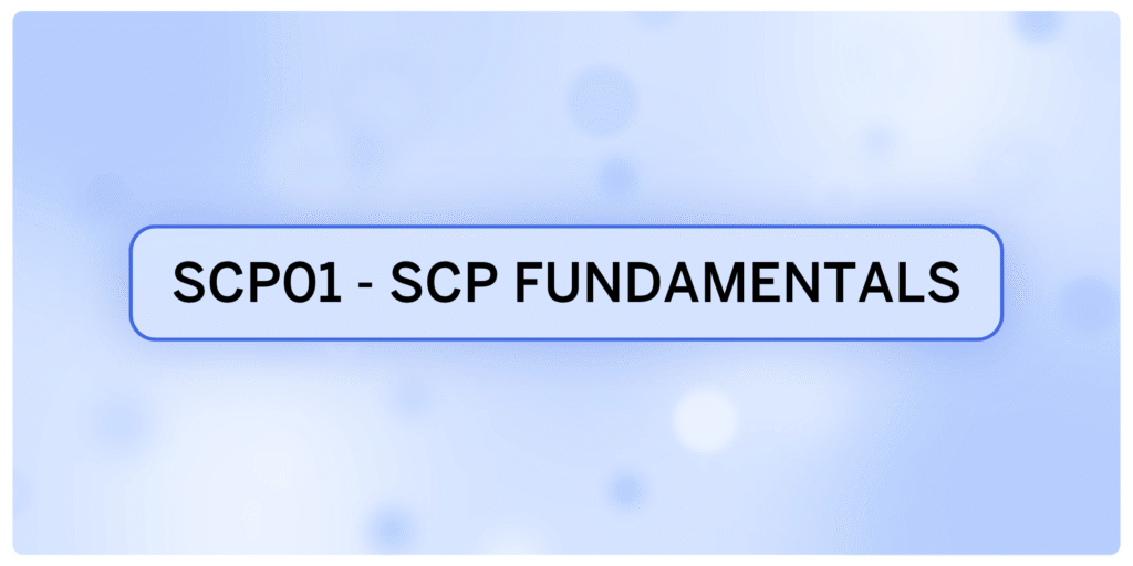 SCP01 – Supply Chain Planning – Session-1: Supply Chain Planning, Data Collection, Waterfall Analysis, Demand Planning