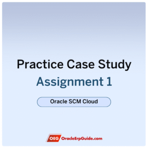 SCM-CS1 – SCM Case Study Assignment