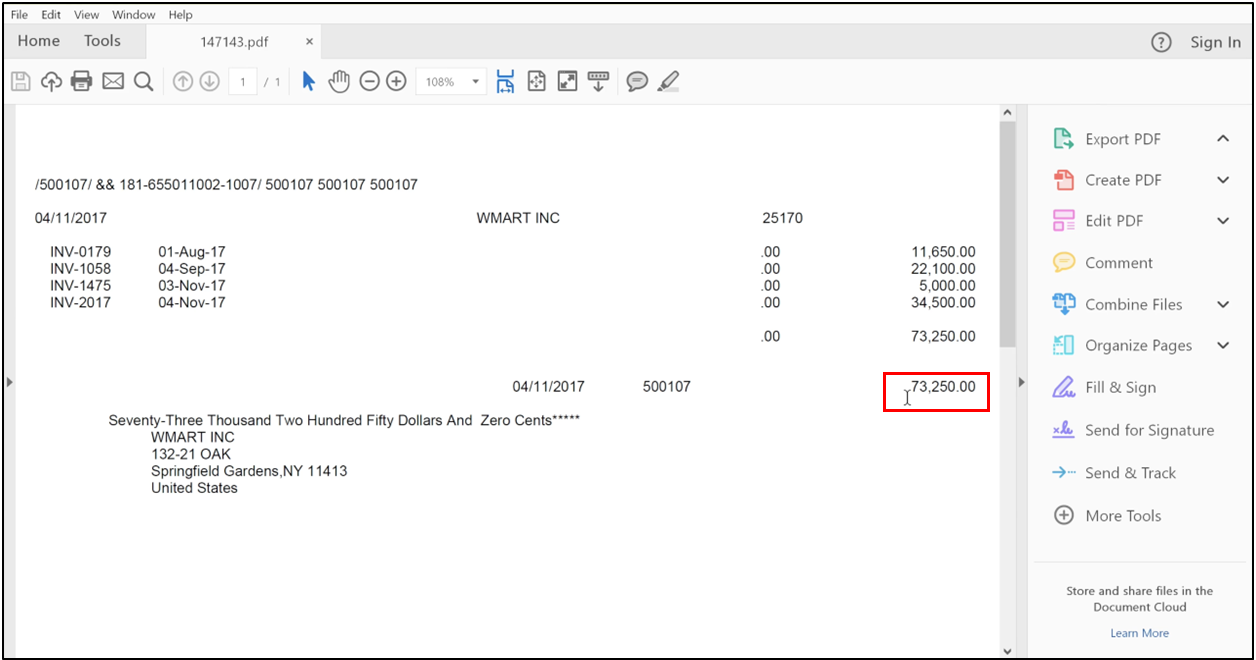 Successfully generated the payment file in Oracle Fusion Accounts Payable.