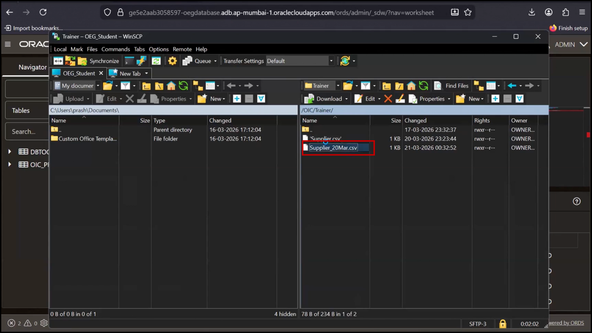 Oracle Fusion Applications screen opening supplier record file to review details
