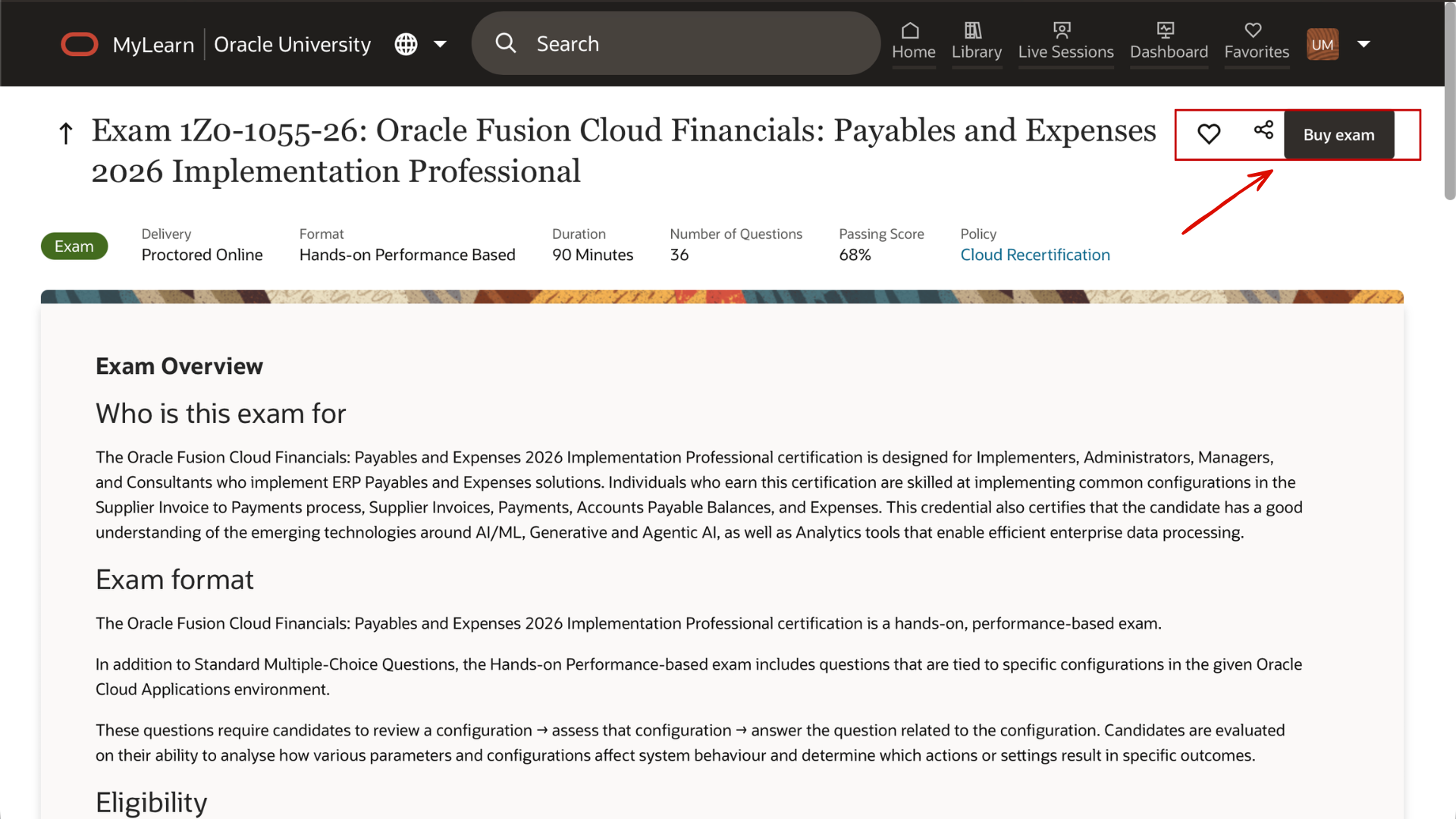 Buy Oracle Payables Cloud 1Z0-1055-YY Certification Exam