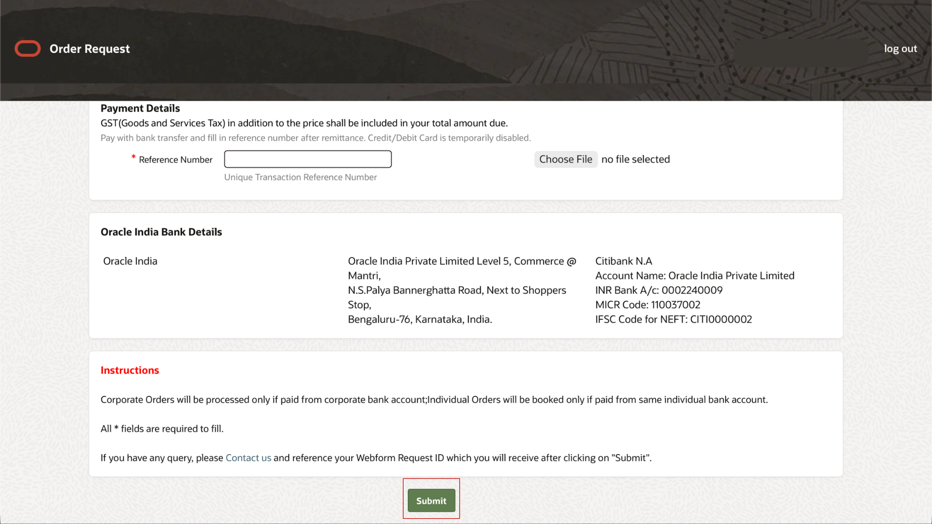 Submit Oracle Procurement Cloud 1Z0-1065-YY Exam Registration