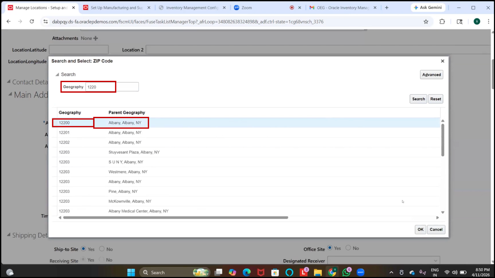Verify City and State Information