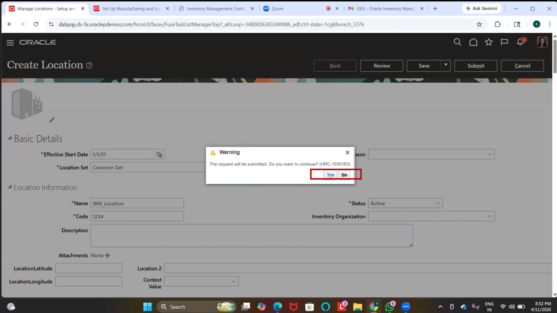 Oracle Submission Processing