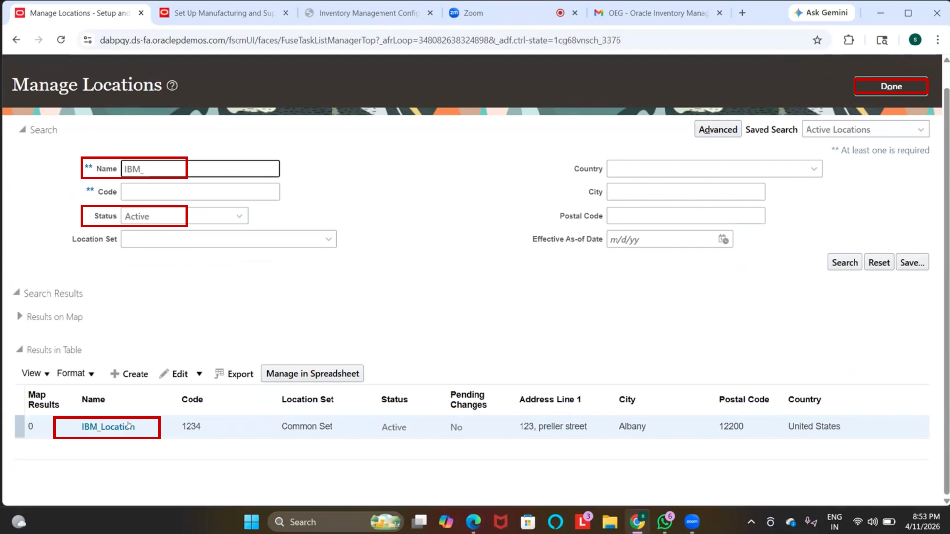 Close Oracle Setup Task