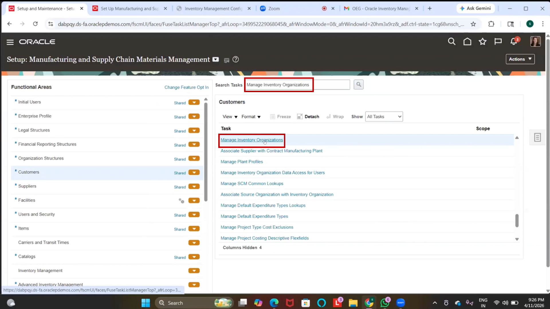 Deploy DFF process in Oracle Inventory Management setup