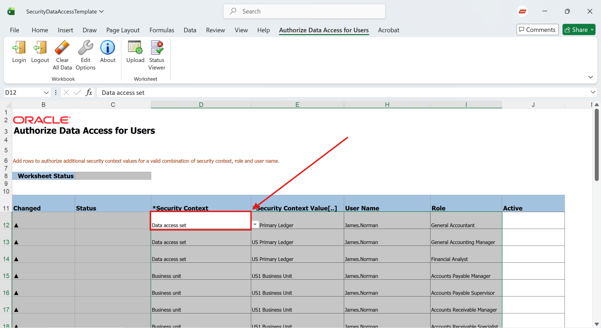 Paste Data Access Information